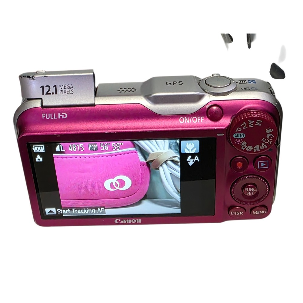 Canon PowerShot SX230 HS 12.1MP Digital Camera PINK Tested Battery Charger Card - Picture 4 of 9